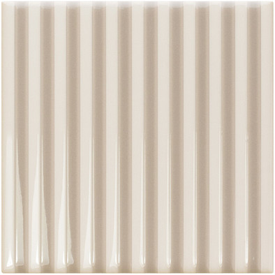 Настенная плитка Er Vapor Greige 12,5x12,5 Wow глянцевая, рельефная (структурированная) керамическая 129327