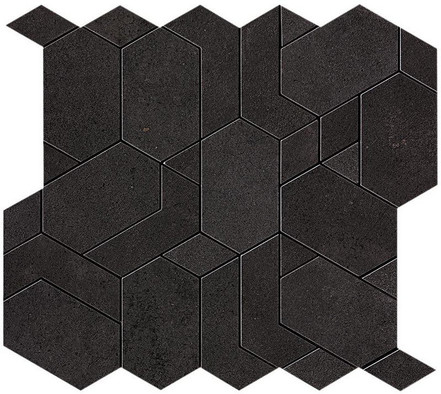 Мозаика Boost Tarmac Mosaico Shapes AN67 31x33.5 керамогранитная м2