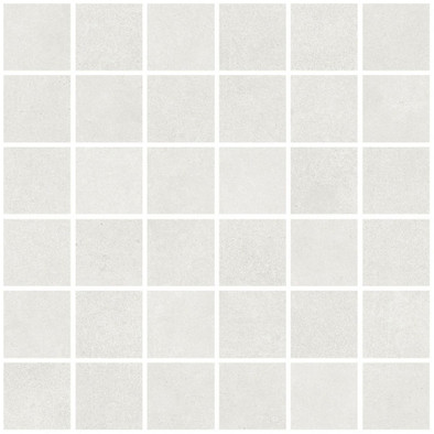 Мозаика Living Ceramics Floss Mosaic Bone Natural 30x30 керамогранит матовая чип 55х55 мм, белый, серый LV11423