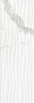 Настенная плитка Relieve Sound Statuario Brillo 25х75 глянцевая керамическая