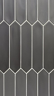 Настенная плитка Lanse Black 5x25 Equipe матовая керамическая 27483