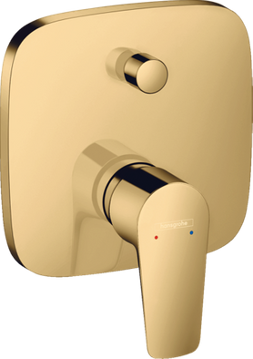 Смеситель Hansgrohe Talis E для ванны к ibox universal, полир/золото