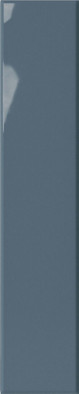 Настенная плитка Plinto Blue Gloss 10.7х54.2 DNA Tiles глянцевая керамическая 78803273