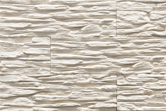 Настенная плитка Рядовой элемент Выветренный сланец 14.00.Р, без шва, 8,8х27,7 Белый Феодал рельефная (структурированная) 00000039981