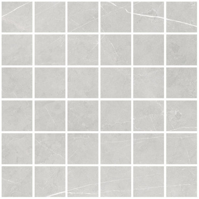 Мозаика Allure Mosaic 55 Light Grey Soft 30x30 керамогранит Living Ceramics матовая чип 55х55 мм, серый LV11135