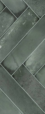 Настенная плитка Talisman Bricks Green 20.1х50.5 Azori глянцевая керамическая 00-00110171