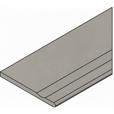 Керамогранит Cosmos Grey Bordo 30x120 Svasato Round Dx Italon x2 структурированный бортик закругленный с выемкой правый 620090001397