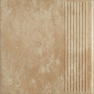 Ступень фронтальная Ilario Beige Stopnica Prosta 29,5х29,5 клинкер матовая Paradyz Ceramika 00000085355