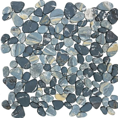 Мозаика Sea Rock стекло 30.5х30.5 см матовая, голубой