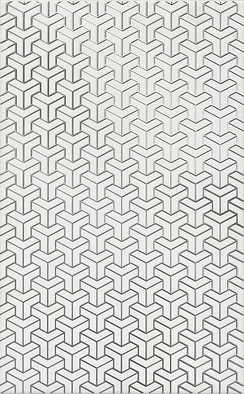 Декор HGD/A371/6397 Ломбардиа Белый 25х40 Kerama Marazzi матовый керамический