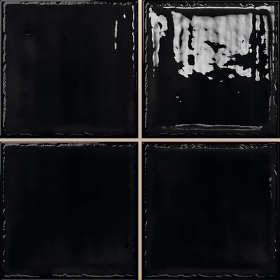 Настенная плитка Noa Black 20x20 Absolut Keramika глянцевая керамическая