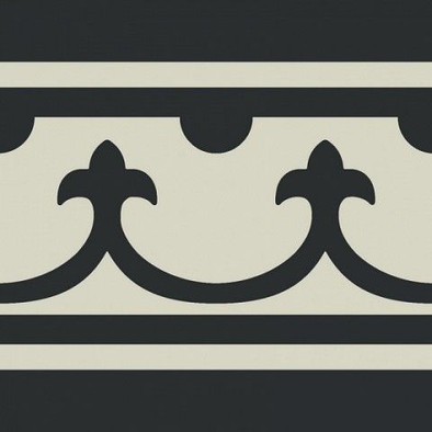 Декор Pasion Negro Cenefa 20x20 матовый керамический