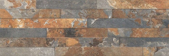 Клинкерная Kallio Rust 3720 15x45 структурированная настенная плитка