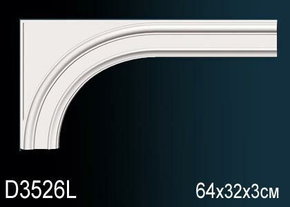 Обрамление дверного проема D3526L (20) Перфект полиуретан