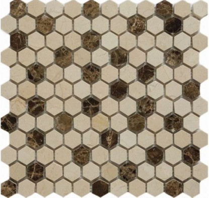 Мозаика Q-Stones QS-Hex027-25P/10 фото Мозаика Q-Stones QS-Hex027-25P/10