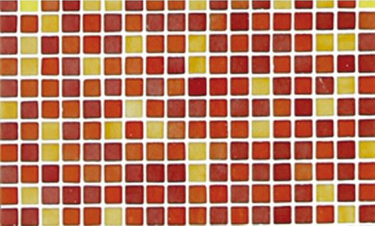 Мозаика Rojo - часть 6 2.5x2.5 стекло 31.3х49.5