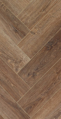 Кварцвиниловая плитка CronaFloor Дуб Тулуза H LVT 001 Herringbone LVT 43 класс 640х128х2.5 мм (ламинат) с фаской