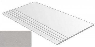 Ступень фронтальная Alpha Peldano Cemento 30x60 керамогранит матовая