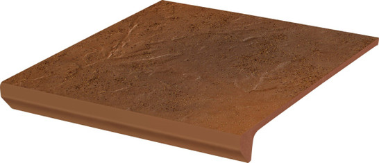 Ступень фронтальная Semir Beige Kapinos Stopnica Prosta 29.5х32.8 клинкер матовая Paradyz Ceramika