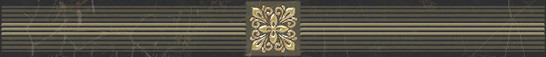 Бордюр AD\B484\60045 Royal чёрный 6,3х60 керамический