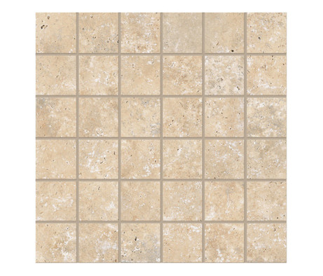 Мозаика Supergres Astrum Beige Cross Cut Mosaico 30x30 керамогранит матовая чип 48х48 мм, бежевый BEAM