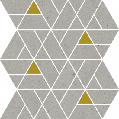 Мозаика Italon Avantgarde Silver Mosaico Luxor керамогранит 30.7х30.9 см матовая желтый, серый 620110000240