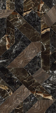 Декор Outline Dark Levigato+Rettificato 60x120 полированный керамогранит