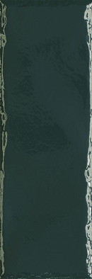 Настенная плитка Porcelano Green Ondulato 9,8х29,8 глянцевая керамическая