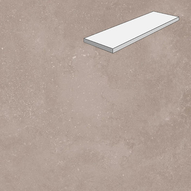 Ступень угловая лофт Taupe 33х90 керамогранит матовая Lifebrick Limestone