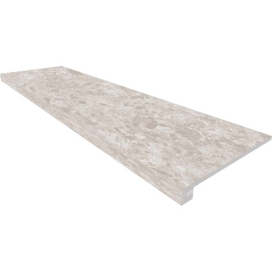 Комплект (Ступень GR01 (33x120x9) неполированный (прямоугол. бортик) без насечек + Подступенок (14,5x120x9)) керамогранит 74172