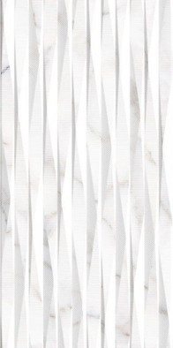 Настенная плитка TWU09GRG017 Grigio 24.9х50 рельефная (структурированная) керамическая