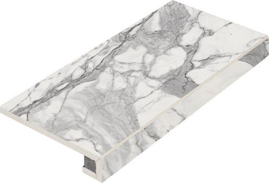 Ступень фронтальная Шарм Эво Статуарио120/Charme Evo Statuario Scal.120 керамогранит фото Ступень фронтальная Шарм Эво Статуарио120/Charme Evo Statuario Scal.120 керамогранит