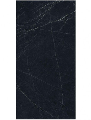Керамогранит Nero Marquina lucidato Shiny 6mm 150х75