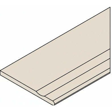 Керамогранит Fossil Pure Bordo 30x120 Svasato Round Dx Italon x2 матовый, структурированный бортик закругленный с выемкой правый 620090001417