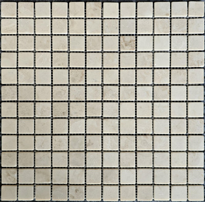 Мозаика PIX 323 Cappucino, мрамор 30.5х30.5 см Pixmosaic матовая чип 23х23 мм, бежевый
