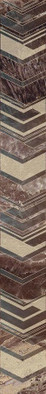 Бордюр Atlas Dark Azori 7.5x63 глянцевый керамический 588871001