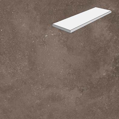 Ступень угловая лофт Choco 33х90 керамогранит матовая Lifebrick Limestone