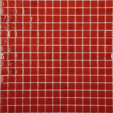 Мозаика AA21 Красный (сетка) стекло 32.7х32.7 см глянцевая чип 20х20 мм