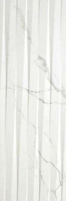 Настенная плитка Relieve Statuario Mate Rect. 30x90 матовая керамическая