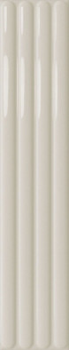 Настенная плитка Plinto Out Greige Gloss 10.7х54.2 DNA Tiles глянцевая, рельефная (структурированная) керамическая 78803295