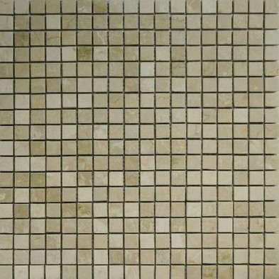 Мозаика Botticino Pol. 15х15х4 мм каменная 30.5x30.5