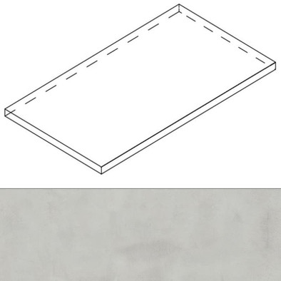 Ступень угловая Luce Ang.Top Sx Perla Ret 32x120x4,5x2 матовая керамогранит