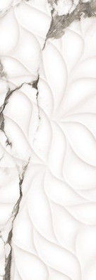 Настенная плитка Royal Bianco Rel R 24.2x70 глянцевая керамическая
