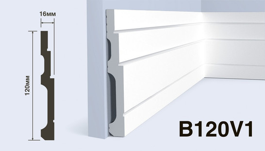 Плинтус Hiwood B120V1 фото Плинтус Hiwood B120V1
