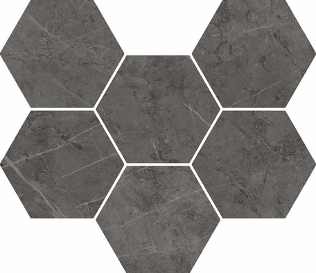 Декор Шарм Эво Антрацит Мозаика Гексагон / Charme Evo Antracite Mosaico Hexagon керамогранит фото Декор Шарм Эво Антрацит Мозаика Гексагон / Charme Evo Antracite Mosaico Hexagon керамогранит