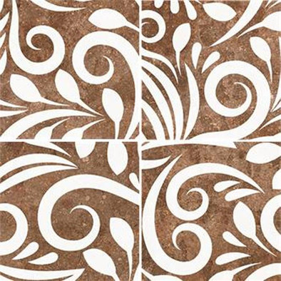 Вставка Taco Elba Terracotta Ceracasa Ceramica 7x7 керамогранит матовый