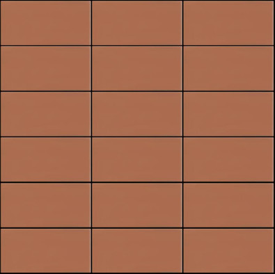 Мозаика Seta Aragosta керамика 30х30 см Appiani матовая чип 50х100 мм, оранжевый SET 2013