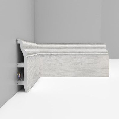 Плинтус напольный D232-84 ДМ Decomaster (100х22х2400 мм) 