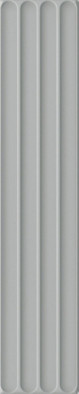 Настенная плитка Plinto In Grey Matt 10.7х54.2 DNA Tiles матовая, рельефная (структурированная) керамическая 78803291