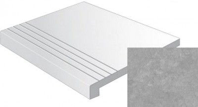Ступень фронтальная Gradone Delta Cemento Antideslizante 60x60 керамогранит антискользящая (grip), матовая фото Ступень фронтальная Gradone Delta Cemento Antideslizante 60x60 керамогранит антискользящая (grip), матовая
